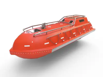 Freefall lifeboat 3D model