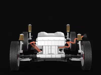 Electric Car Chassis 3D model