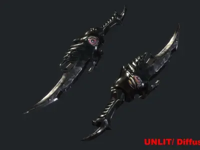 Fantasy Stylish- Dagger of Silence Low-poly 3D model
