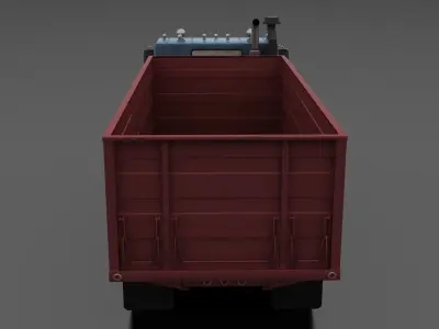W-Series WT-9000 Grain Truck 1974 Low-poly 3D model