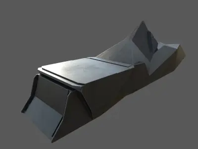 scifi ship 3D model
