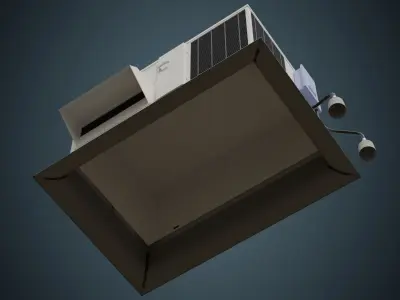 Rooftop AC Unit 6 Basic 3D model