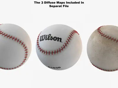 Sports Racquets And Balls Collection 3D model