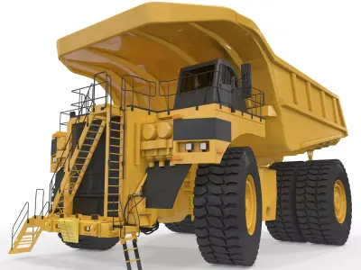 Rigged Mining Truck  3D model