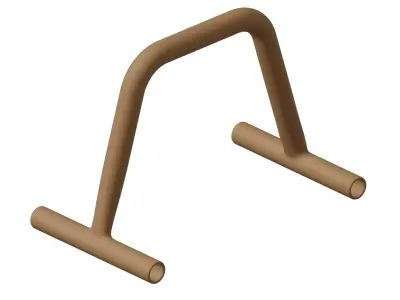 Plastic Pushup Gym Equipment Toy 3D model