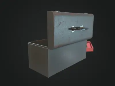 Vintage Toolbox Game Ready  Low-poly 3D model