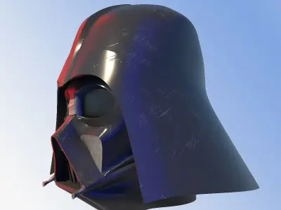 Helmet Darth Wader Low-poly 3D model