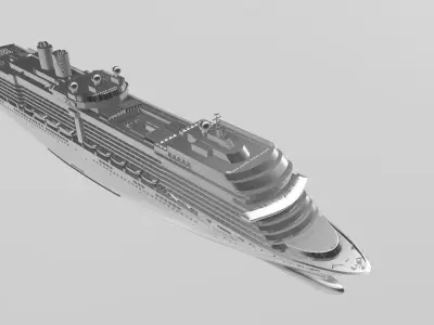 MS Nieuw Amsterdam Holland America Line cruise ship 3D print model