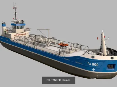 Collection Tankers 5 colors 3D Model Pack