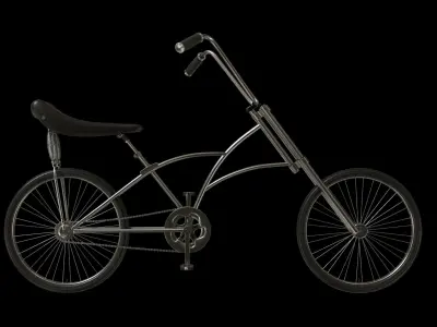 Vintage bicycle PBR 3D model