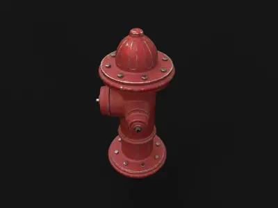 Fire Hydrant  Free low-poly 3D model purchase