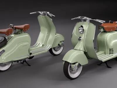Lambretta 125 LD 3D model