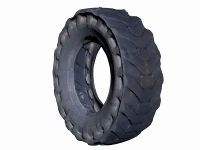 Truck Tire Low-poly 3D model