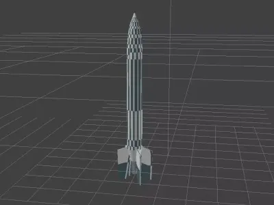 BM-13 Guard mortars  Low-poly 3D model