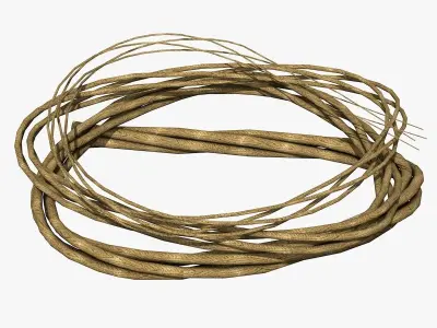 Rope from Four Cords 3D model