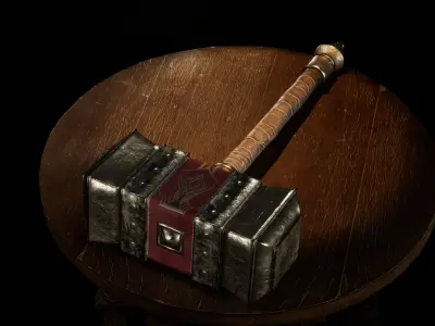 Paladin Hammer 3D model