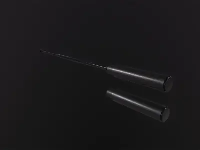 Police Metal Stick 3D Model Low-poly 3D model