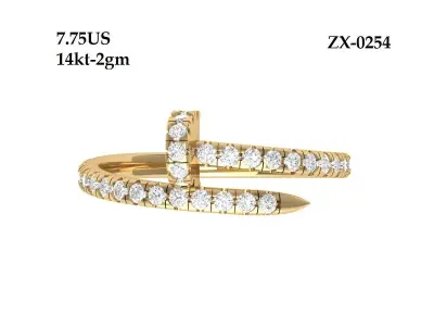 Wedding Ring  3D print model 174