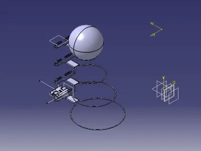 Gym Ball Mount 3D print model