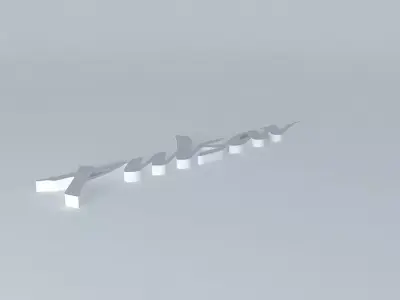 Press silver logo Free 3D model