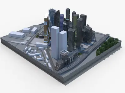 Moscow city  purchase 3D model