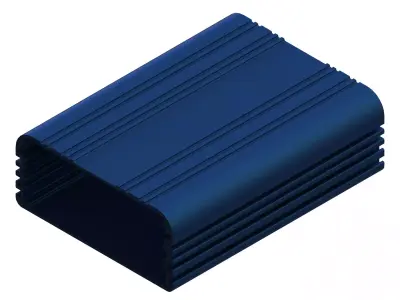 Aluminum Extruded Instrument Case MOD AL043e Low-poly 3D model