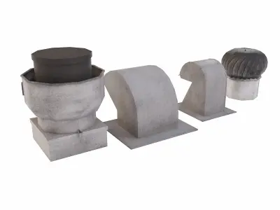 Roof vent   Low-poly 3D model