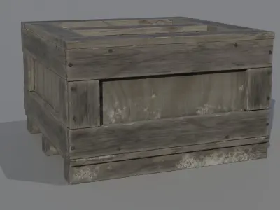 Old Cargo Crates Pack Low-poly 3D model