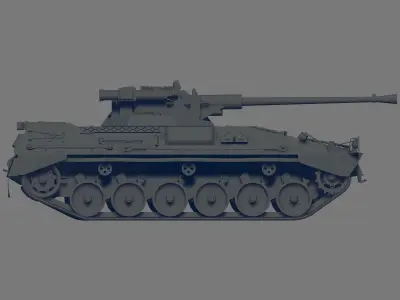 Begleitpanzer 57 3D model