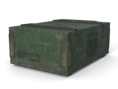 Military Case Low-poly 3D model purchase
