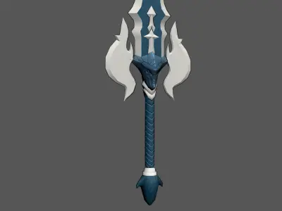 DRAGON SWORD - Game Asset Anime-style action RPG Low-poly 3D model