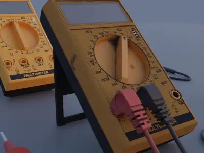 Multimeter Low-poly 3D model