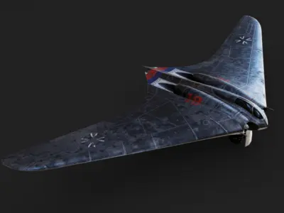 Horten Ho 229 Low-poly 3D model