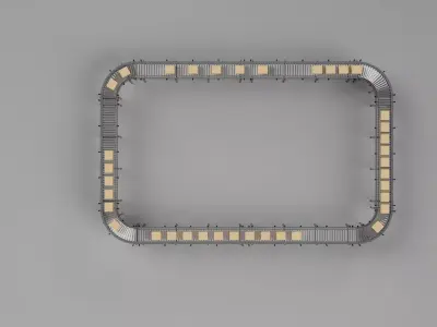 Conveyor Belt 3D Model 3D model buy