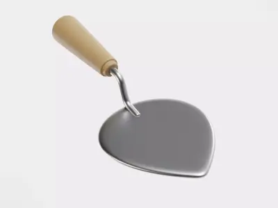  Trowel 3D model Low-poly 3D model