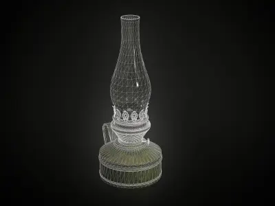 Gas lamp 3D model buy