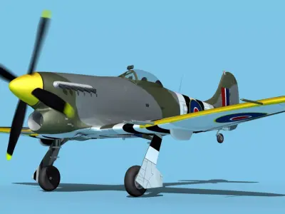 Hawker Hawker Tempest MK1 V14 3D model