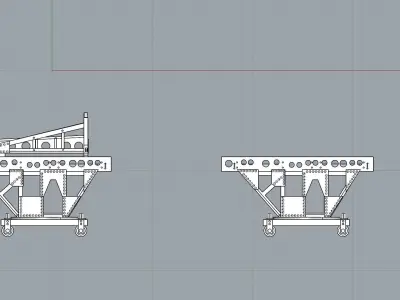 transporting the aircraft to the catapult 3D print model