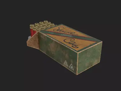 Bullet D Model 001 Low-poly 3D model