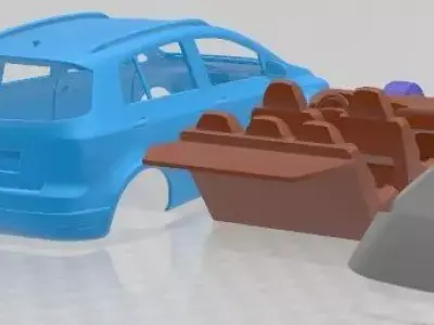 Volkswagen Cross Golf 2011 Printable Car 3D print model
