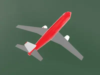 Fictional Twin Engine Jetliner a320 series Inspired 3D model