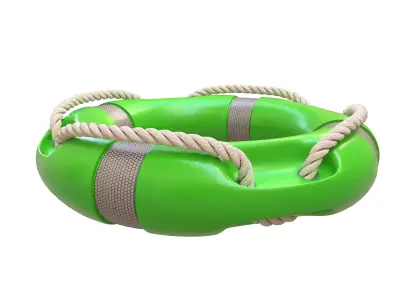 Lifebuoy Life Preserver Low-poly 3D model purchase
