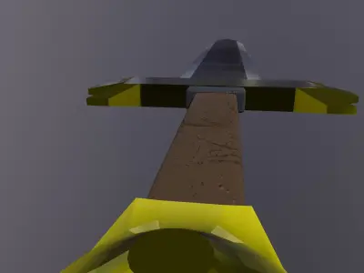 SimpleHolySword Low-poly 3D model