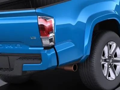Toyota Tacoma Short Cab 2018 VRAY 3D model