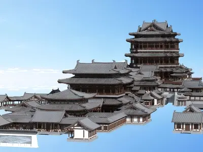 Ancient Chinese Architecture 3D model by lvcan from CGTrader
