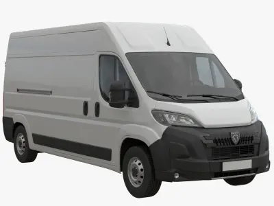 2024 Peugeot BOXER L3H2 Detailed interior 3D model