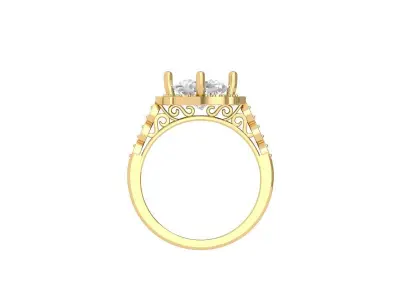 Cushion Ring 3D print model 4