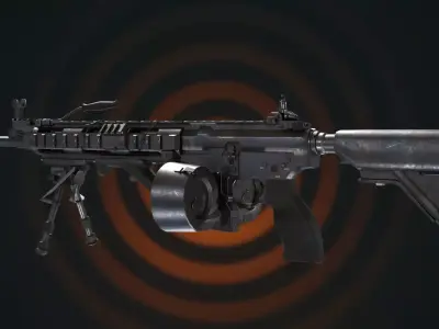 Heavy Squad Automatic Weapon  Iron Behemoth 3D model