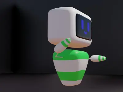 Cute Robot Shirincik 3D model