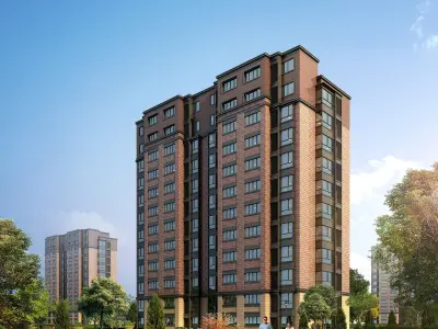 3Dmax fashion city commercial square building 188 3D model